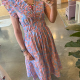 Cora Dress in Cerulean Blue