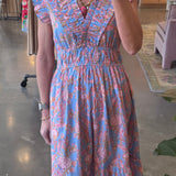 Cora Dress in Cerulean Blue