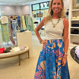 Olivia Skirt in Antico Blue
