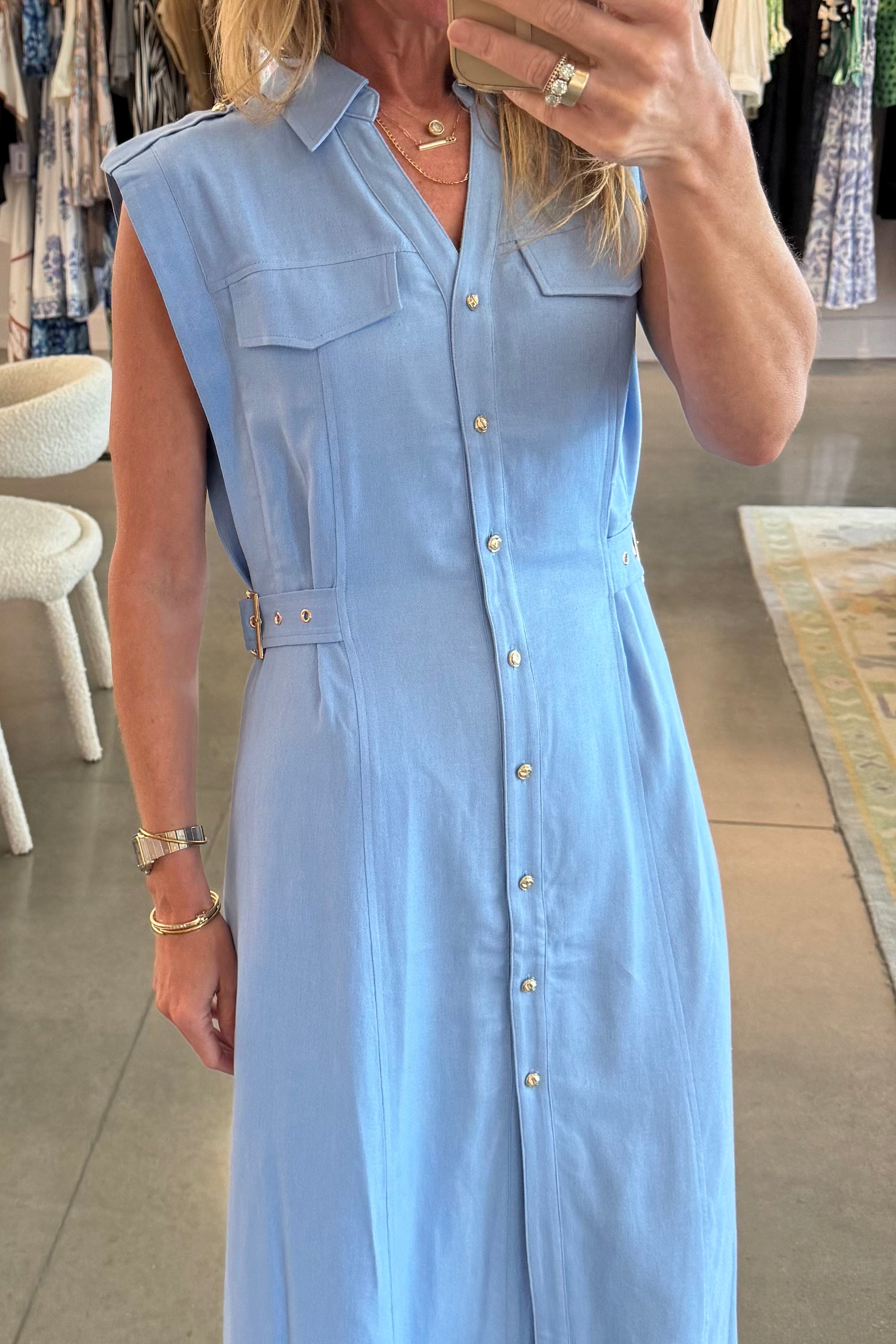 hillary blue dress Hillary Dress