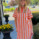 Gibbons Dress in Sunny Stripes