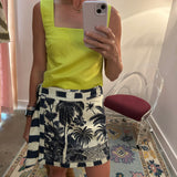 Bay Skirt in Bermuda Toile