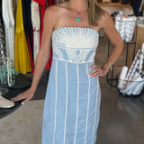 Lylie Midi Dress in Light Blue