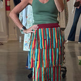 Zaza Skirt in Vibrant Stripe