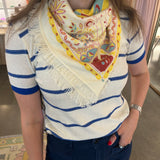 Mini Celestial Bird Cashmere Bandana Wrap