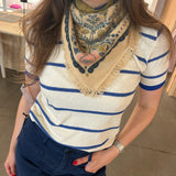 Mini Celestial Bird Cashmere Bandana Wrap