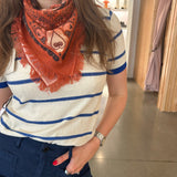 Mini Celestial Bird Cashmere Bandana Wrap