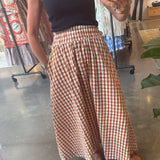 Pavilion Skirt in Field Check