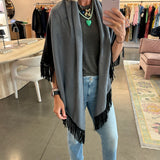 Bajra Pashmina in Grey Ombré