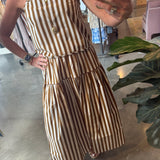 Quinn Skirt in Tuck Stripes