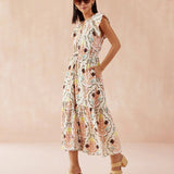 Cora Midi Dress -Kirini Meadow