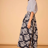 Lara Skirt - midnight jacquard