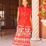 Taylor Dress - Cerise Tulum