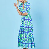 Margot Dress -Navy Picnic