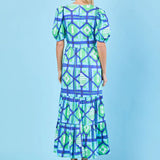 Margot Dress -Navy Picnic