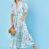Birdie Dress -Multi Wildflower