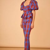 Carson Pant -Red Plaid