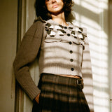 Benny Sheep Crochet Oatmeal Cardigan