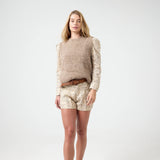 Alpaca Knitted Vest -Cookie
