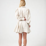 Camille Linen Dress -Natural
