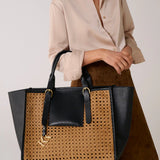 KINNON BY ROMY TOTE BAG IN BISCOTTO