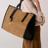 KINNON BY ROMY TOTE BAG IN BISCOTTO