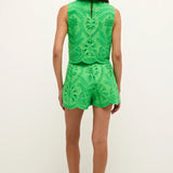 Davis Shell Top -Emerald