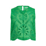 Davis Shell Top -Emerald
