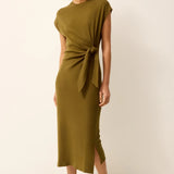 Elowyn Dress in Juniper Green