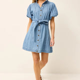 Esther Dress in Denim