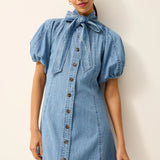 Esther Dress in Denim