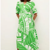 Rita Wrap Dress -Verdant