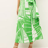 Estine Wrap Skirt -Verdant