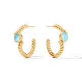 Nassau Stone Hoop -Medium