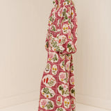 Noddy Dress -Pink Citrus Tile