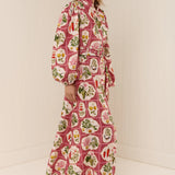 Noddy Dress -Pink Citrus Tile
