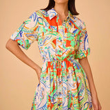 Peyton Dress -Amalfi Tiles