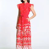 Taylor Dress - Cerise Tulum