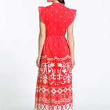 Taylor Dress - Cerise Tulum