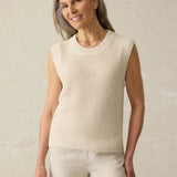 Miramar Linen Sweater Tank -Summer Sand