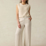 Miramar Linen Sweater Tank -Summer Sand