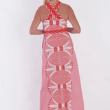Gwendolyn Maxi Dress -Papyrus Geranium