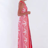 Gwendolyn Maxi Dress -Papyrus Geranium