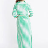 Monteith Caftan -Green Stripe