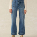 Stretch Terry Patch Pocket Ankle Pant -Riverton