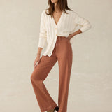 Stretch Terry Harbor Pant -Russet