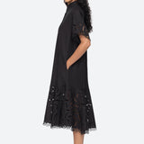 Marja Shirt Dress -Black