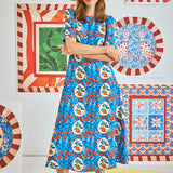 Casey Dress -Orange Grove