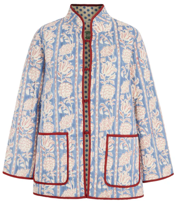 Quilted Jacket -Dawn Rust Boulevard Stripe