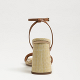 Kia Block Heel Sandal -Saddle Leather